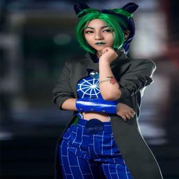 Aventure Bizarre de JoJo Jolyne Cujoh Costume de Cosplay Costumes d'halloween2549