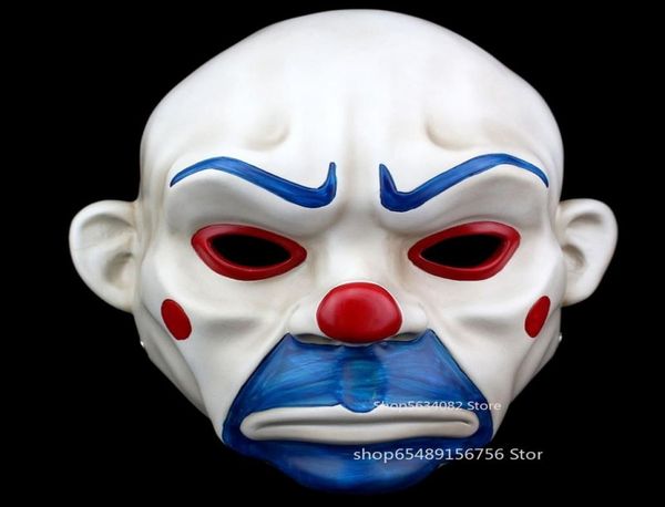 Joker Bank Robber Masque Clown Mascarade Carnaval Fête Fantaisie Latex Cadeau Prop Accessoire Ensemble Noël Super Héros Horreur 2207154792590