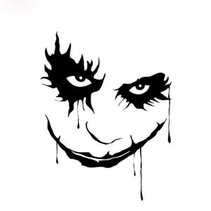 Joker gezicht reflecterende waterdichte autoruit muur bumper laptop sticker CA-84287i