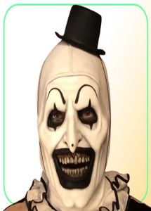 Joker latex masker Angangier Art The Clown Cosplay Masks Horror Full Face Helmet Halloween Costumes Accessoire Carnival Party Props H6913463