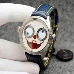 Joker Mens Watch Dial creativo de alta calidad Joker para impermeabilizar DC Clown Quartz Watch Relojes para Hombres 233V