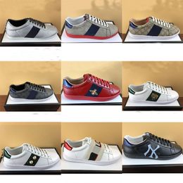 Joker baskets décontractées pour femmes en cuir brodé à rayures petites chaussures blanches pour hommes marche en plein air taille 35-45 célèbre marque Burt's Bee sports