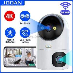 JOOAN 4K PTZ Cámara IP Zoom 10X Lente dual Seguimiento automático WiFi Cámara CCTV Color Noche Hogar Monitor de bebé Videovigilancia HKD230812