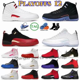 12 Hyper Royal Mens Basketball Shoes Jumpman 12s High Sneakers Flu Game Black Twist Dark Gray University Gold Indigo Gym Red Men OG Trainers