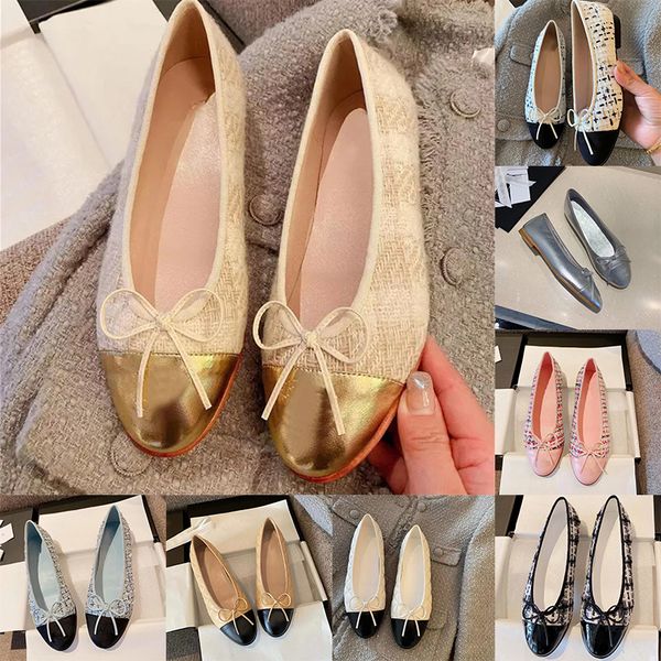 Designer Womens Loafers Dress Shoes Chanells Low Heels Lady Slippers Chanelsandals Ladies Luxury Paris Brand ballerina【code ：L】Wedding Flat Sandals