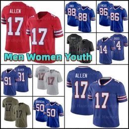 Josh Allen voetbalshirt Buffalos Gabriel Davis Von Miller Billes Cook 14 Stefon Diggs Dawson Knox Beasley Milano Dalton Kincaid Gregory Rousseau Hamlin Poyer