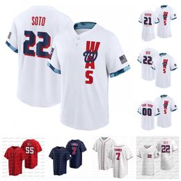 Josh Bell 2021 All-Star Game Juan Soto Jersey Kyle Schwarber Brad Hand Stephen Strasburg Max Scherzer Howie Kendrick Zimmerma