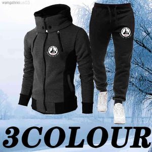 Jott automne et hiver hommes survêtement impression col St sweats à capuche pantalon deux pièces loisirs hommes Jogging costume