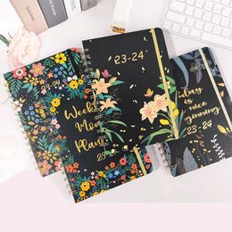 Journal Planner Plan hebdomadaire Calendrier A5 Coil Notebook English Sports Punch Horal Book