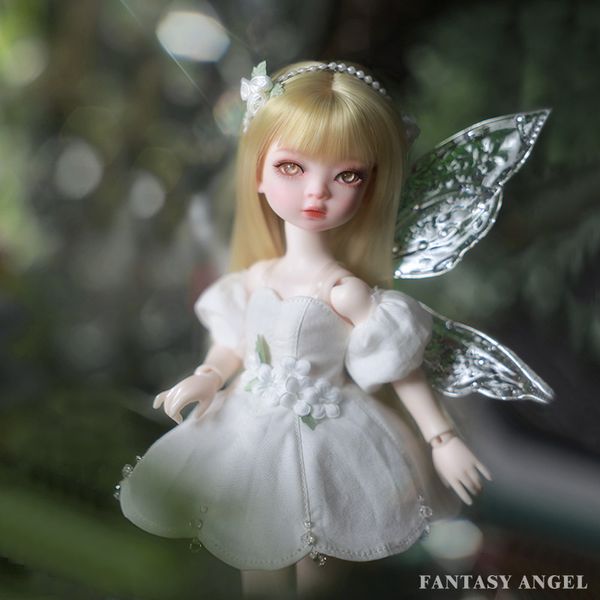 Joybjd 1/6 niki fantasy petit bourgeon de fleur 29cm elfe bjd aile transparente poupée articulée à balle mignonne