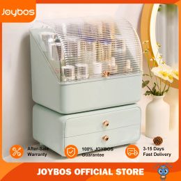 Joybos Cosmetics Storage Box de lápiz labial acrílico Joya para el cuidado del cuidado de la piel Organizador de escritorio a prueba de polvo de cajones de escritorio JB58