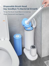 JOYBOS brosse de toilette jetable ménage sans impasse ensemble de nettoyage artefact pas mains sales 220511