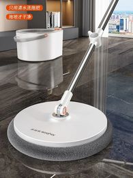 Joybos Spin Mop avec seau Hands-Free Lazy Squezer Automatic Magic Floor Auto-Cleaning Nano Microfiber Cloth Square 240508