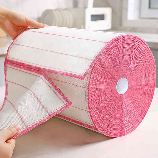 JOYBOS Serviette, 8 couches de chiffon de nettoyage en microfibre, tampon à récurer absorbant épais, torchon de cuisine quotidien