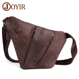 JOYIR Hoge Kwaliteit Echt Leer Heren Messenger Bag Casual Crossbody Mode Heren Handtas Borst Mannelijke Schouder 240219