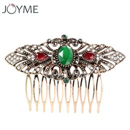 JOYME, la más nueva joyería turca, peine de pelo de boda de Color dorado antiguo para novia, accesorios para el cabello de flores, pinzas para el cabello Hairwear2607