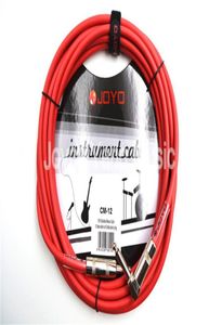 Joyo CM12 15ft 45m afgeschermde mono 63 mm mannelijke schuine metalen plug elektrische gitaar bass toetsenbord kabelinstrumenten verbindt draad2985063