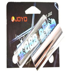 Joyo Smooth Glass Slide Chrome Steel Slide gardiennes glissements de guitare résonants Rich Tones Tons métalliques brillants Whars3680485