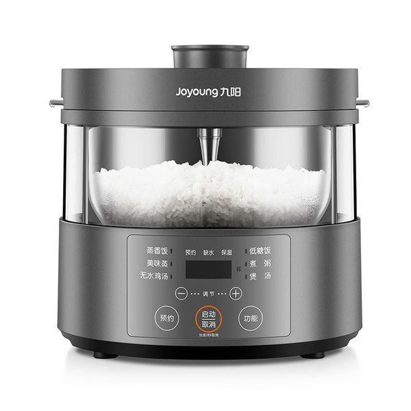 Joyoung-olla arrocera de 3L, sin recubrimiento, baja en azúcar, olla para cocinar arroz, 220V, automática, 12H, temporizador preestablecido, sopa de gachas para el hogar