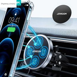 Joyroom 15W Qi magnetische auto -telefoonhouder Wireless Charger voor iPhone 14 13 12 -serie snel oplaadwagenhouder voor Samsung Xiaomi