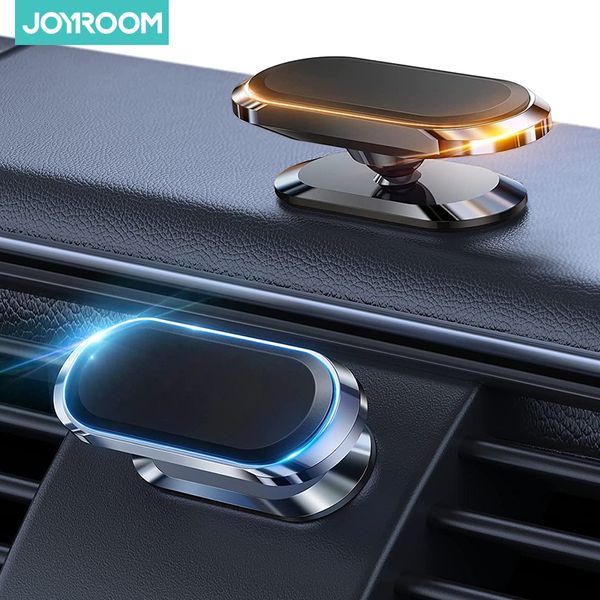 Joyroom 2 pièces Mini support de téléphone magnétique pour voiture mise à niveau 8X aimants métal magnétique 360 ° Rotation support de téléphone pour iPhone Xiaomi Huawei