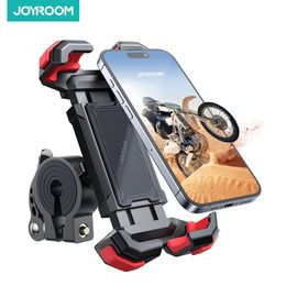 Joyroom Bike Phone Mount Motorcycle Phone Halder Amélioration du support de cellule réglable Clip de berceau de guidon scooter pour 240430