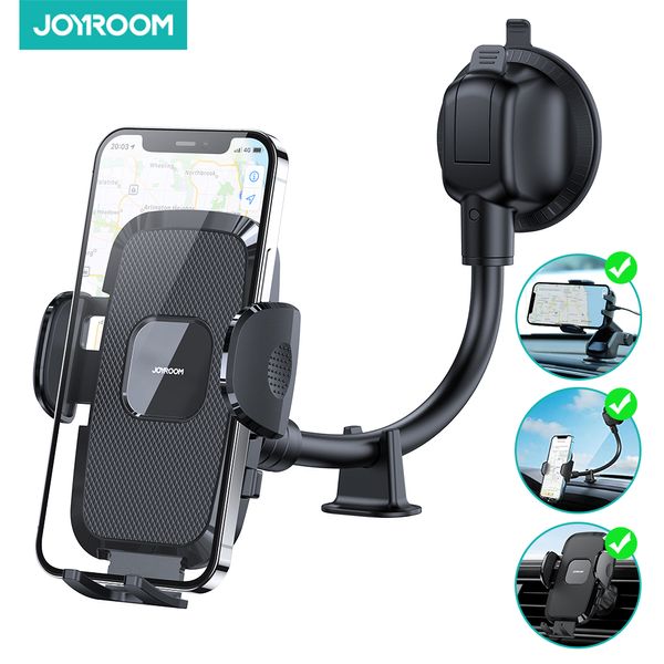 Joyroom, soporte portátil para teléfono de coche, soporte móvil de brazo largo para teléfono, soporte móvil para coche, soporte de coche para iPhone, Samsung, Xiaomi