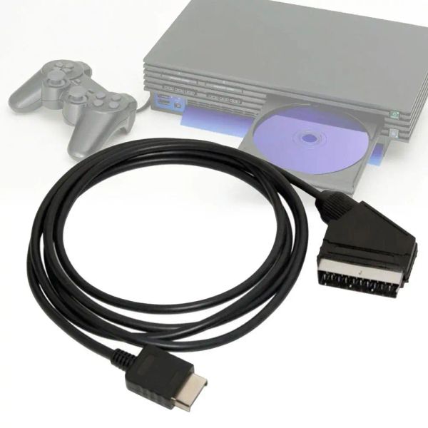 Joysticks 1,8m RVB SCART Câble pour Sony Playstation PS1 PS2 PS3 TV AV REMPLACE DE REMPLACEMENT DE REMPLACE