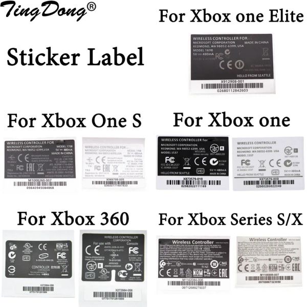 Joysticks 1 pcs pour les séries Xbox S / X Sticker autocollants Sticker Skins pour Xbox 360 / One Slim S / Elite Handle Label Back Sticker Controller