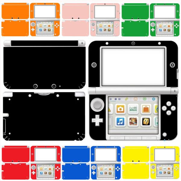 Joysticks 10 couleurs pleines purs propres protecteur d'autocollant en vinyle pour nintendo 3ds xl ll skins autocollants