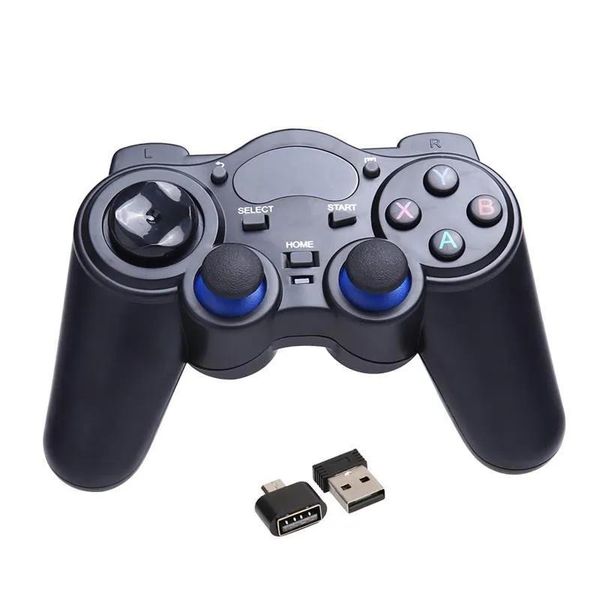 Joysticks 2.4G Juego inalámbrico Gamepad Joystick Controlador para TV Box Tablet PC GPD XD Android Windows con receptor USB RF Control de juego 6