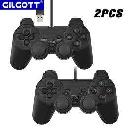 Joysticks 2 STKS Trillingen Bekabelde USB Gamepad Gaming Joystick Joypad Game Controller voor PC Laptop Computer