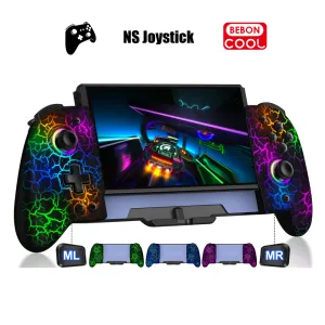 Joysticks Beboncool RGB Joystick pour Nintendo Switch / Switch Oled Gamepads Breetin 6axis Gyro Design Grip Grip Double Motor Vibration
