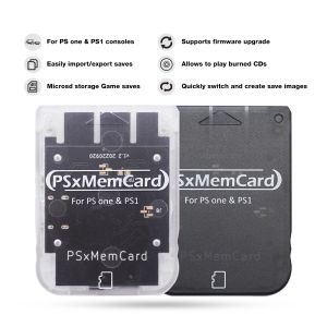 Joysticks bitfunx psxmemcard ps1 carte mémoire pour Sony playstation 1 ps une console enregistrer les données du jeu
