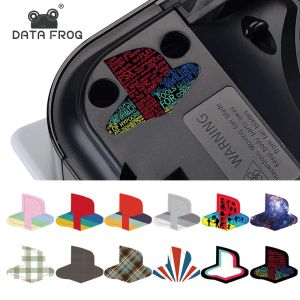 Joysticks Data Frog 12pcs Custom Design Skin Sticker pour PS5 Logo Vinyl Decal Skins Styles rétro classiques pour la version numérique du disque PS5