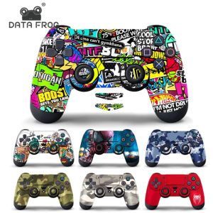 Joysticks Data Frog Styles Protective Sticker Cover voor PS4 Pro Slim Skin Decal voor Sony PlayStation 4 Game Controller accessoires