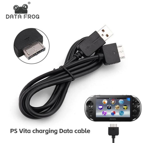 Joysticks Data Frog USB Charging Cable Transfer Adapter Wire Data Charging Cord Cordon pour Playstation PSV1000 PSVITA PS VITA PSV 1000 Power