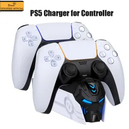 Joysticks DinoFire Controller Charger Station de charge rapide pour PS5 GamePad Stand Agking Station pour Playstation 5 Controllers