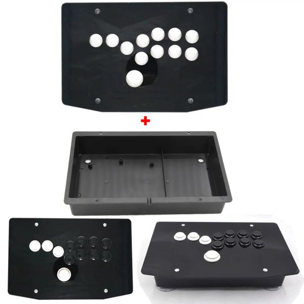 Joysticks DIY Arcade Joystick Tous les boutons Contrôleurs de jeu de combat Hitbox Panneau et boîtier en acrylique