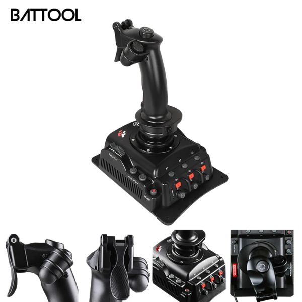 Joysticks para simulador de vuelo Gamepad controlador de vibración USB de Gaming Joystick Joypad para Windows PC XP/7/8/accesorios de juegos de escritorio