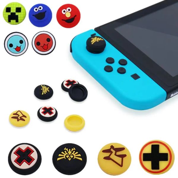 Joysticks for nintendo switch joycon caps caps caps silicone rocker couverture de couverture de joystick couverture de protection Joy con cap cap pour switch oled