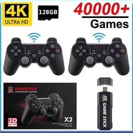 Joysticks Game Controllers Joysticks GD10 Retro Game Console 4K 60fps HDMI HD Output Ultra Low Latency TV Game Stick 24G Dual Handles Portab