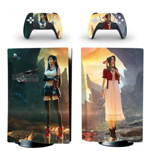 Joysticks -game Final Fantasy 7 Rebirth PS5 Standaard Disc Skin Sticker Decal Cover voor console -controllers PS5 Disk Skin Sticker Vinyl