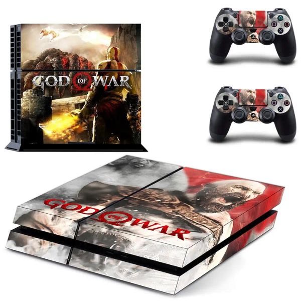 Joysticks God of War PS4 Plays Play Station 4 Skin PS 4 Cubierta de calcomanía de pegatinas para PlayStation 4 PS4 Controlador de consola Skins Vinyl