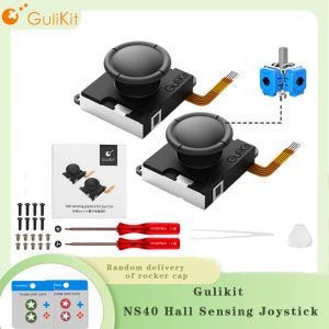 Joysticks Gulikit NS40 Hall Sensing Joystick pour JoyCon, Superlow Power Anti Drift Durable Remplaçable pour Nintendo Switch, NS OLED, NS Lite