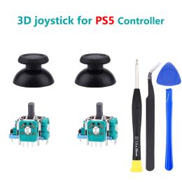 Joysticks Joysticks Replacement for Playstation 5 DualSense PS5 Controller Screwdriver 2K3 Ohm Analog 3D Thumbstick Repair Parts Kit