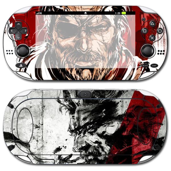 Joysticks Metal Gear Solid Vinyl Skin Sticker Protector para PSVITA 1000 para PSV 1000 Cubierta de calcomanías