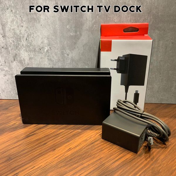 Joysticks Nouveau kit 2in1 pour NS Switch Charging Dock Dock HDMICOMPATIBLE TV DOCK CHARGER CHARGER STAT DOCK + FOR SWITCH ADAPTER ALIME ALIMENT