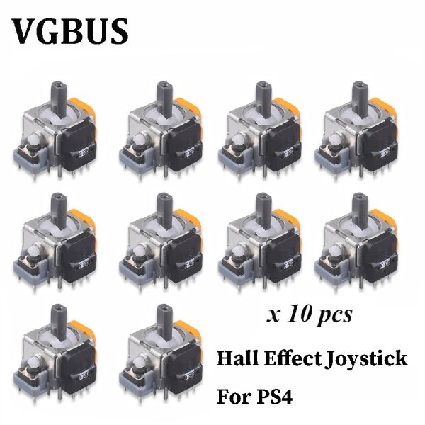 Joysticks Nouvel effet Hall Remplacement du joystick pour PS4 PS5 Switch Pro Xbox Controller Dualsense 4 Pièces de capteurs analogiques Accessoires de réparation