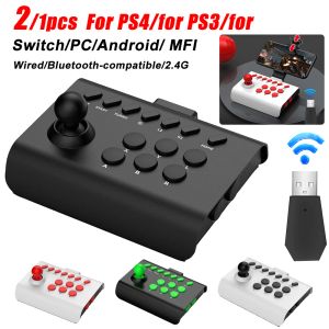 Joysticks retro arcade Console Game Joystick Rocker Wireless Bluetooth Wired 2.4G Fighting Controller voor Nintendo Switch PS4 PS3 PC